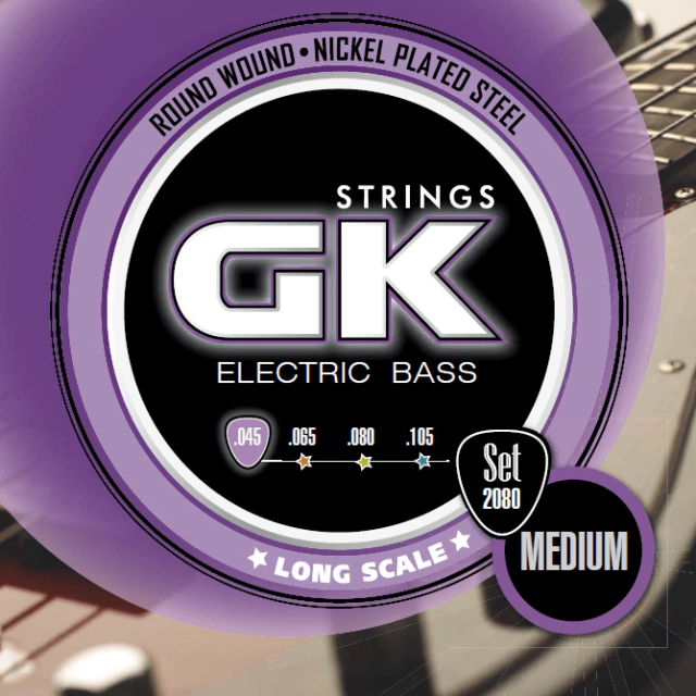 Cuerdas para bajo eléctrico de 4 cuerdas marca GK, calibre 45-105