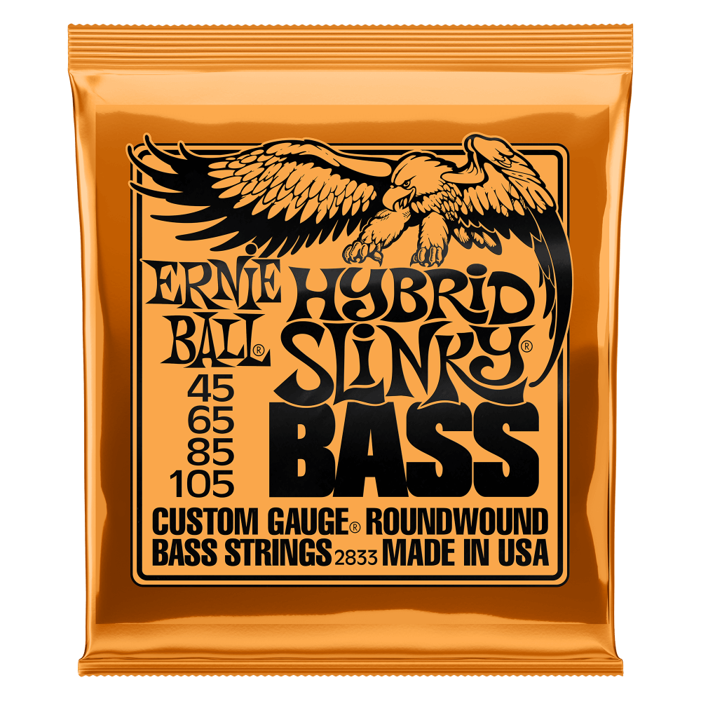 Cuerdas para bajo eléctrico de 4 cuerdas marca Ernie Ball, calibre 45-105