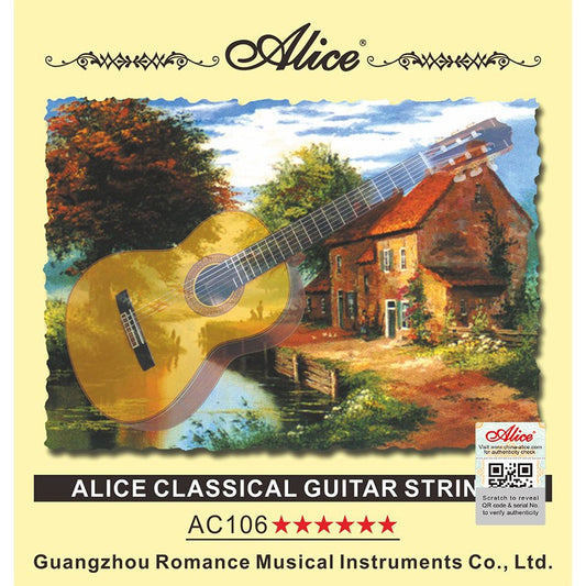 Cuerdas para guitarra clásica marca Alice, tensión alta