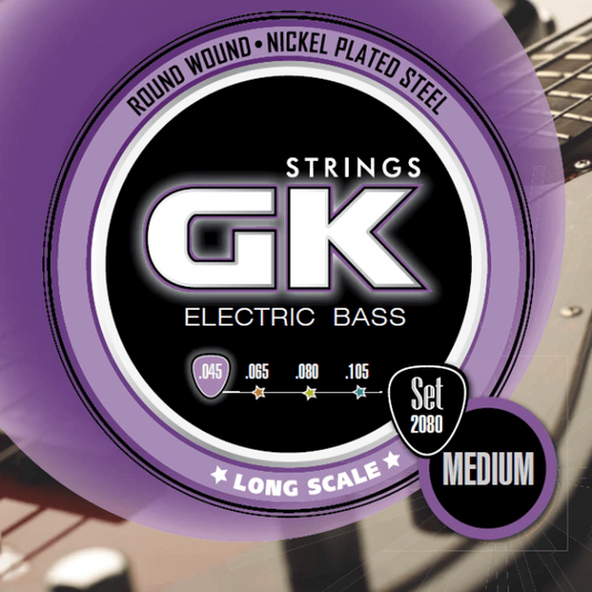 Cuerdas para bajo eléctrico de 4 cuerdas marca GK, calibre 45-105