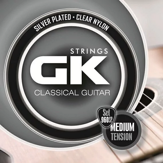Cuerdas para guitarra clásica marca GK, tensión media