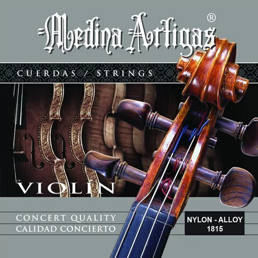 Cuerdas para violín marca Medina Artigas, cuerda de nylon