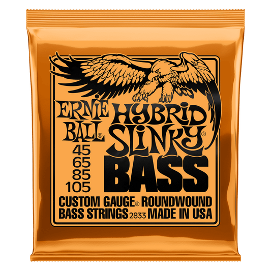 Cuerdas para bajo eléctrico de 4 cuerdas marca Ernie Ball, calibre 45-105