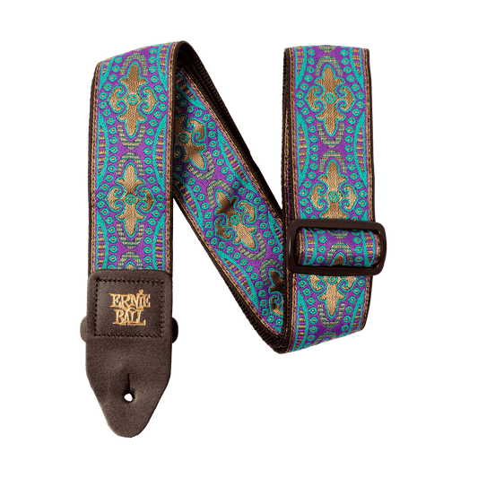 Cincho para guitarra, bajo y regionales marca Ernie Ball serie Jacquard, diseño Kashmir Moonrise