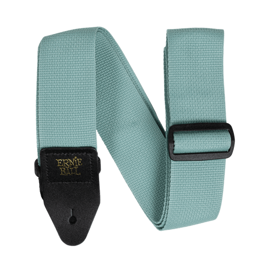 Cincho para guitarra, bajo y regionales marca Ernie Ball serie Polypro, color verde menta
