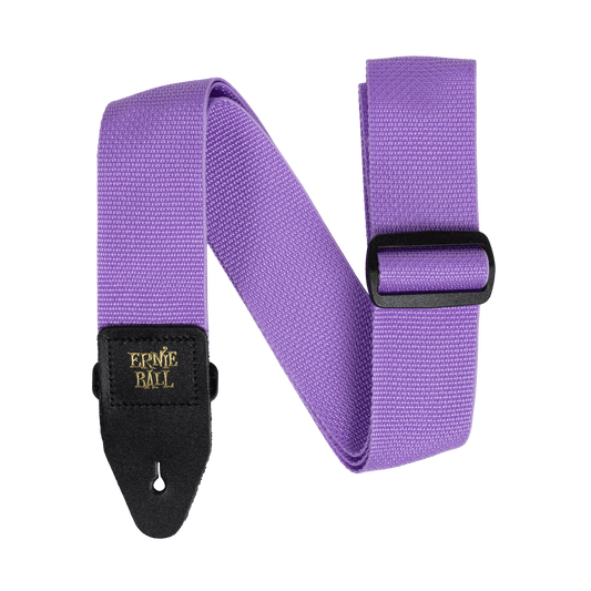 Cincho para guitarra, bajo y regionales marca Ernie Ball serie Polypro, color lila