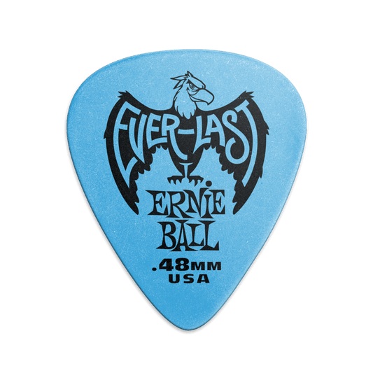 Púa para instrumentos de cuerda marca Ernie Ball serie Everlast, calibre 0.48