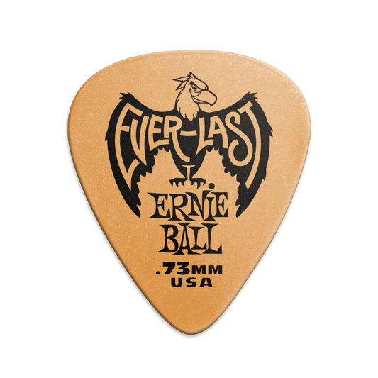 Púa para instrumentos de cuerda marca Ernie Ball serie Everlast, calibre 0.73
