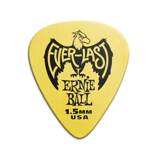 Púa para instrumentos de cuerda marca Ernie Ball serie Everlast, calibre 1.5
