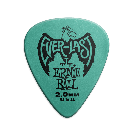Púa para instrumentos de cuerda marca Ernie Ball serie Everlast, calibre 2.0
