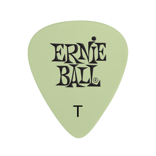Púa para instrumentos de cuerda marca Ernie Ball serie Super Glow, calibre 0.46