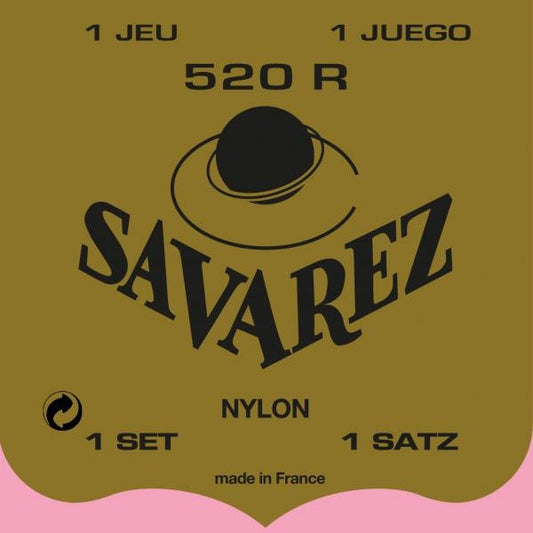 Cuerdas para guitarra clásica marca Savarez, tensión media